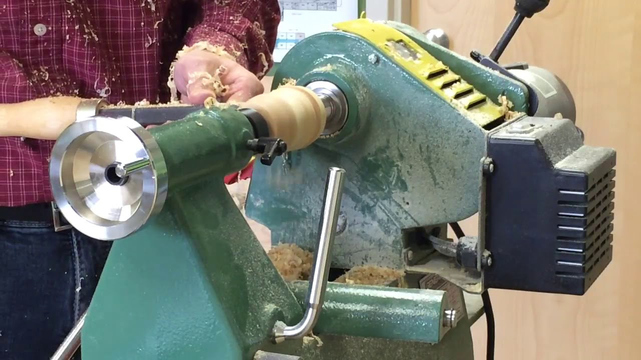 Lathe - Turning Spruce with Hunter Hercules Carbide