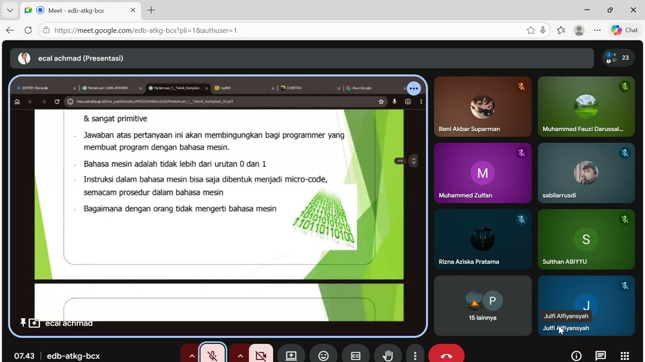 mata kuliah Teknik kopillasi pertemuan 1
