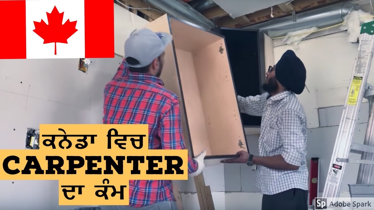 Punjabi students doing wood work in CANADA ਕਨੇਡਾ