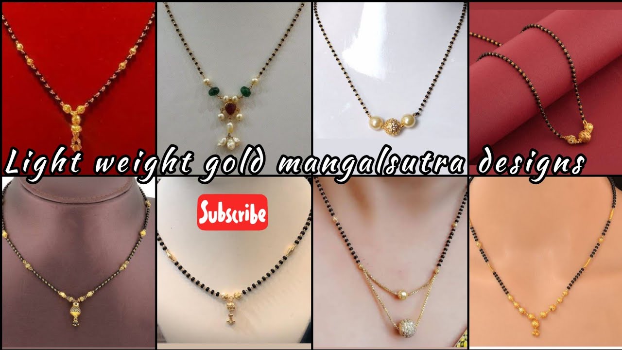 light weight gold mangalsutra designs with wt and price //gold blackbeads collections // nallapusalu