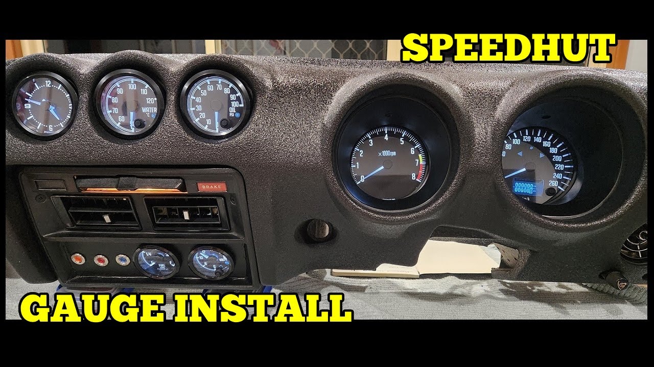260Z Build #29 -  Speed Hut Gauge install and wire