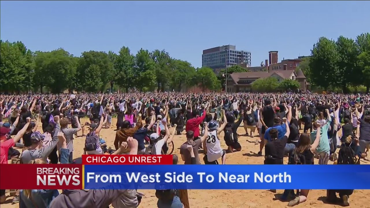 Protests Move From Chicago's West Side To The Near North Side