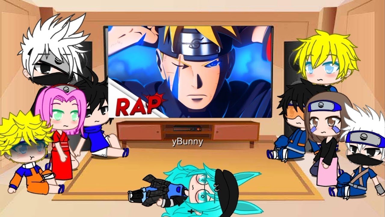 °•Time 7 + Time Minato reagindo ao rap do Boruto - O Herói de Konoha - Sting•°
