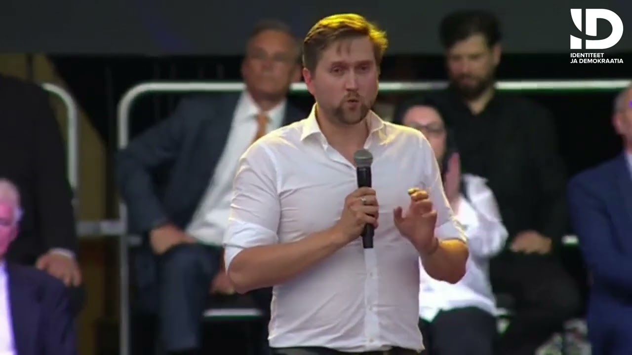 Rumeenia erakonna valimiskampaania ava&uuml;rituse k&otilde;ne 22. juulil 2023.