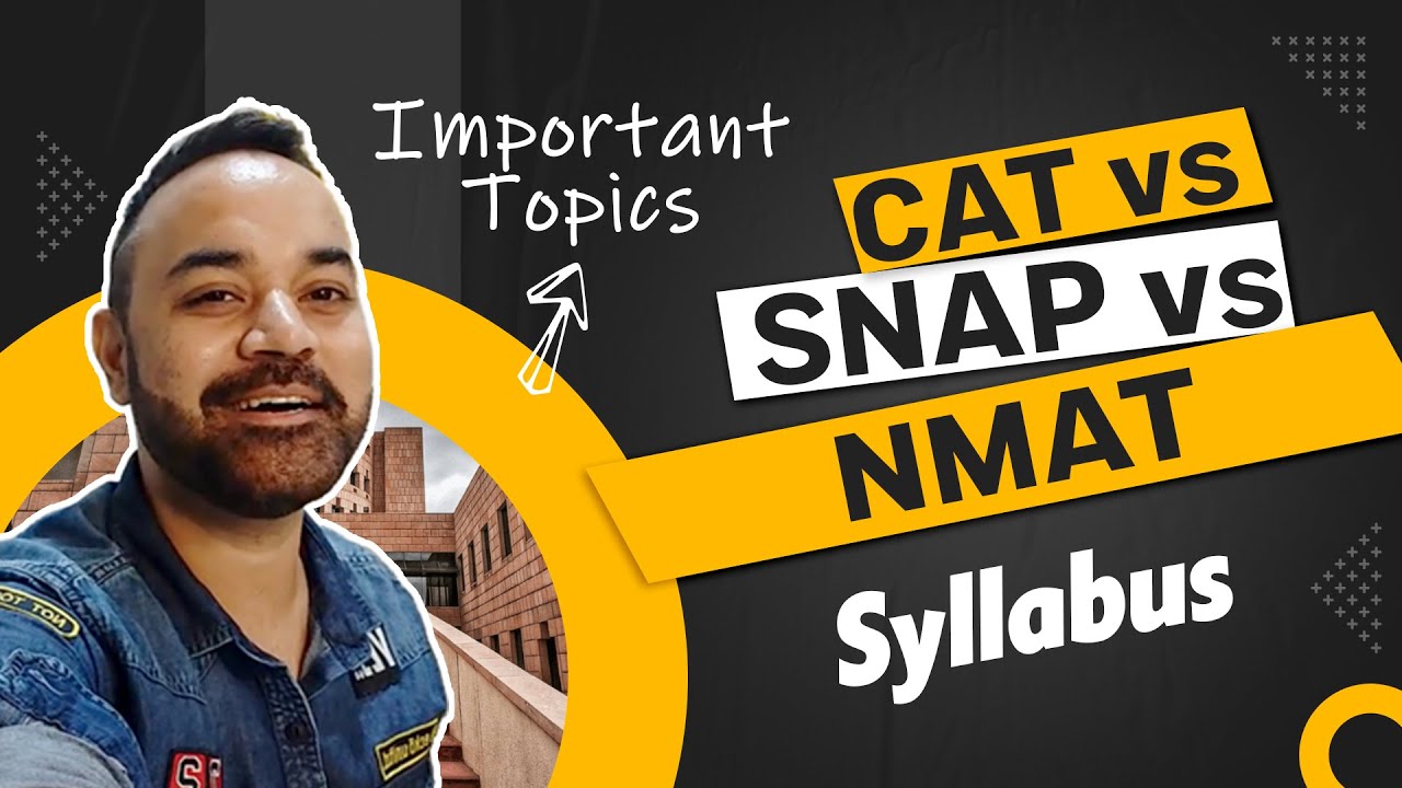 CAT vs SNAP vs NMAT | Important Topics | Syllabus