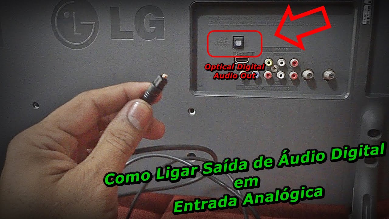 Como Ligar Saída de Áudio Digital em Entrada Comum - Ligar Saída Optica Digital em Analógica - FVM