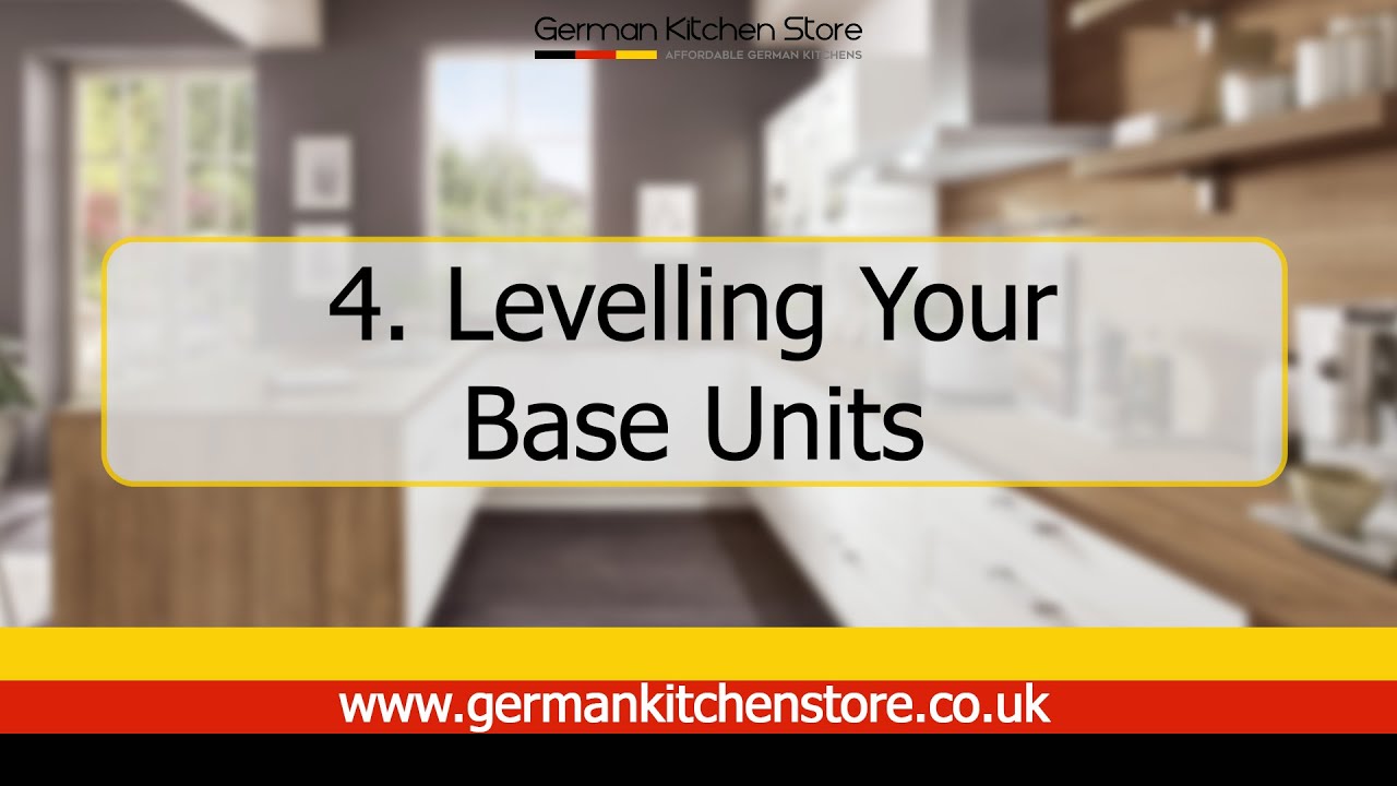 German Kitchen Store - 4. Levelling Your Base Units