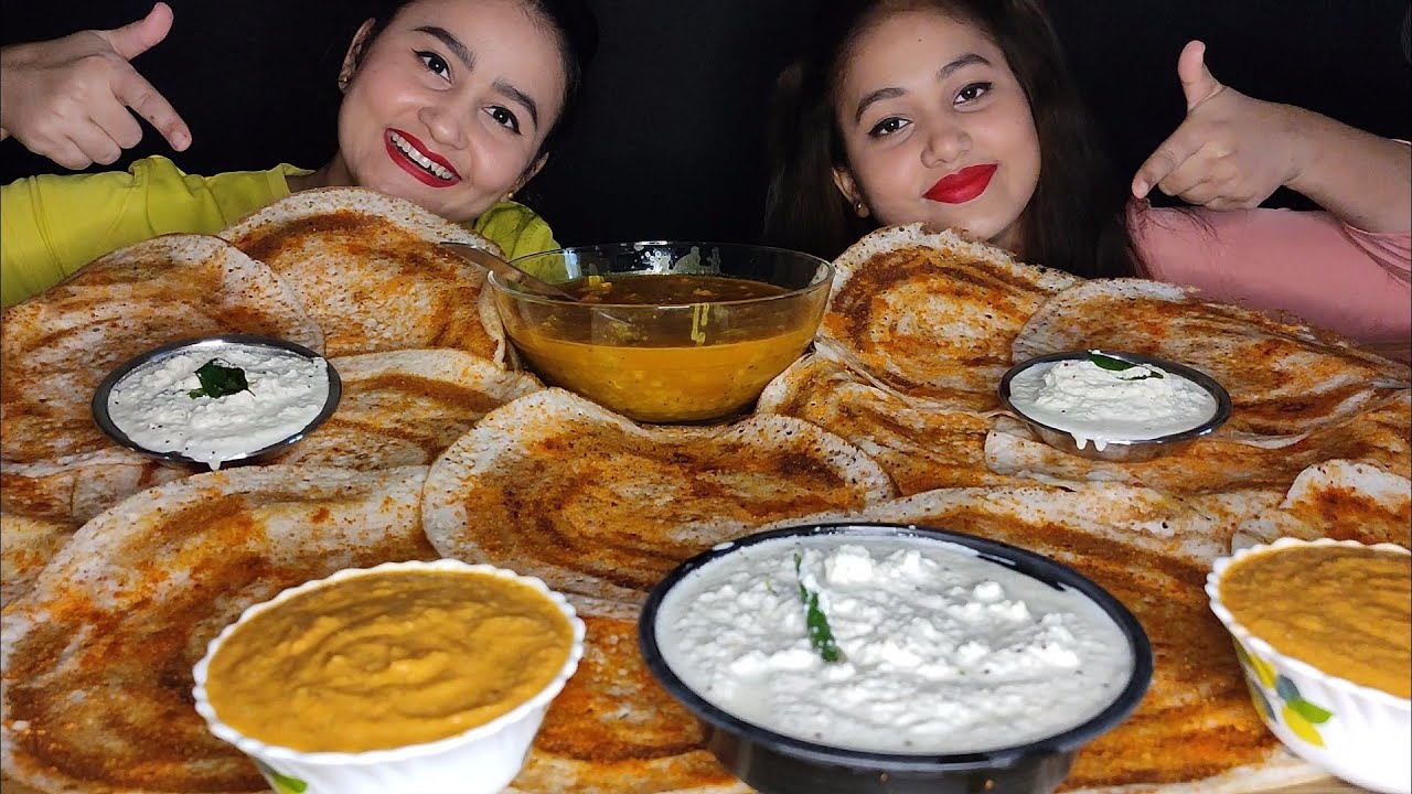 Eating Unlimited Podi Dosa With Sister🤤😋ll Sister's edition Mukbang Ep5 ll Mukbang+asmr ll