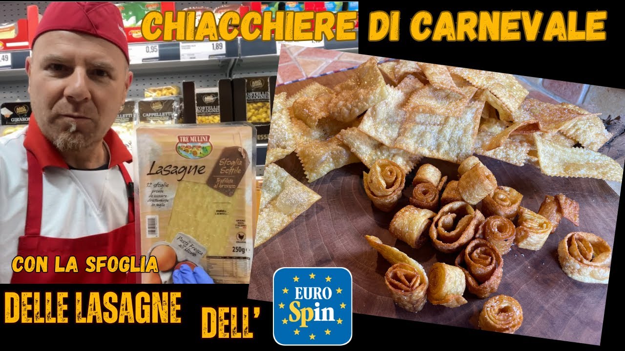 DOLCI DI CARNEVALE CON LA SFOGLIA DELLE LASAGNE