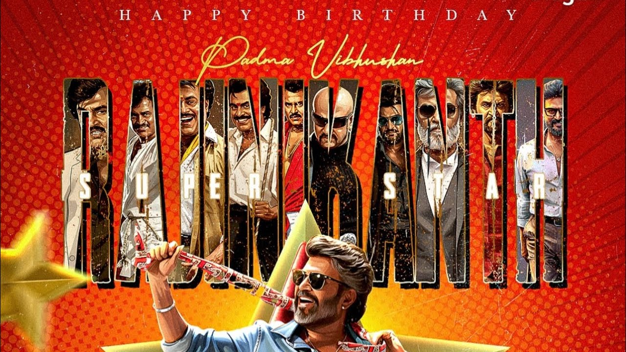 Happy 75th Birthday Thalaivar! 🎉🔥