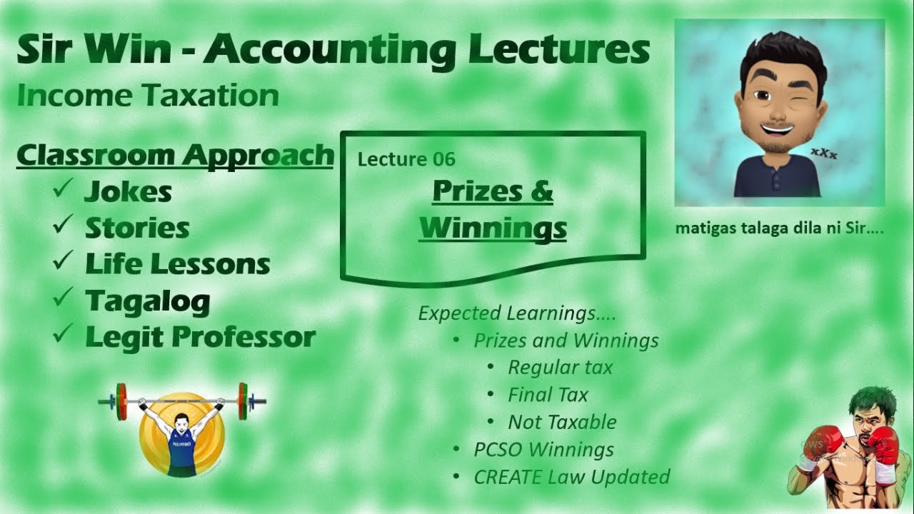 Lecture 06: Prizes and Winnings. Gross Income. [Income Taxation]