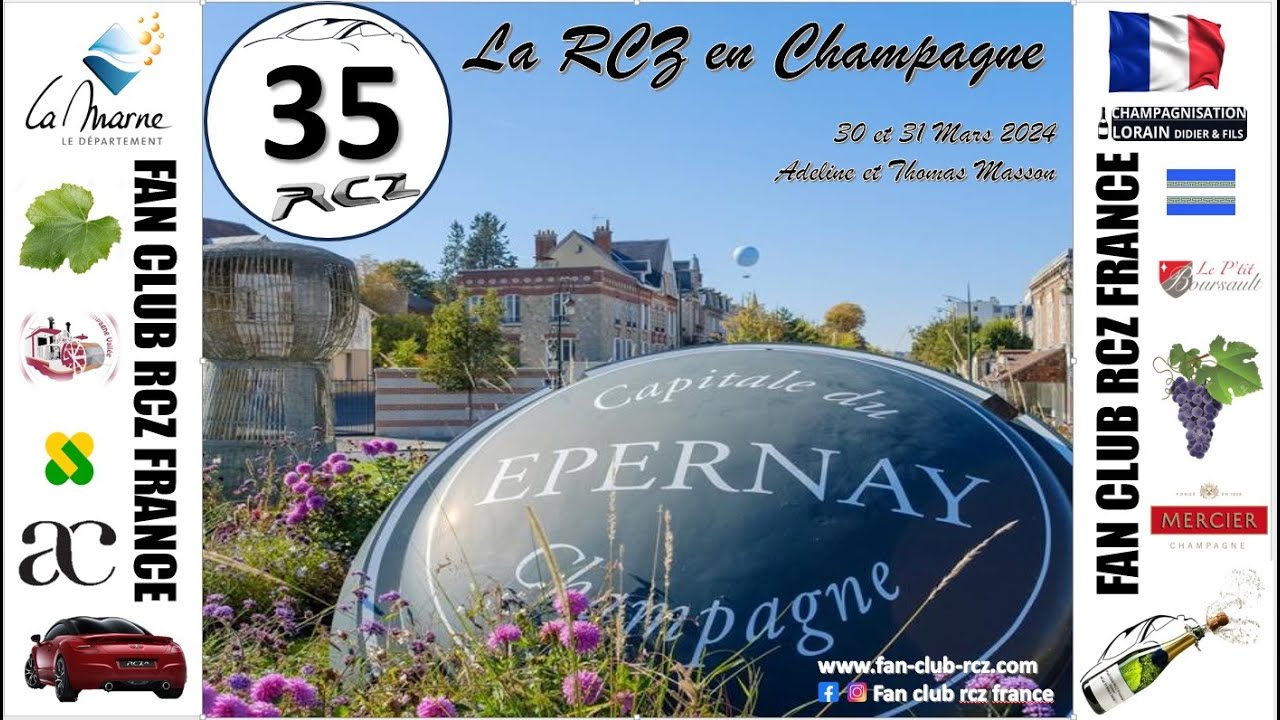 Fan Club RCZ France, Champagne 30 et 31 Mars 2024