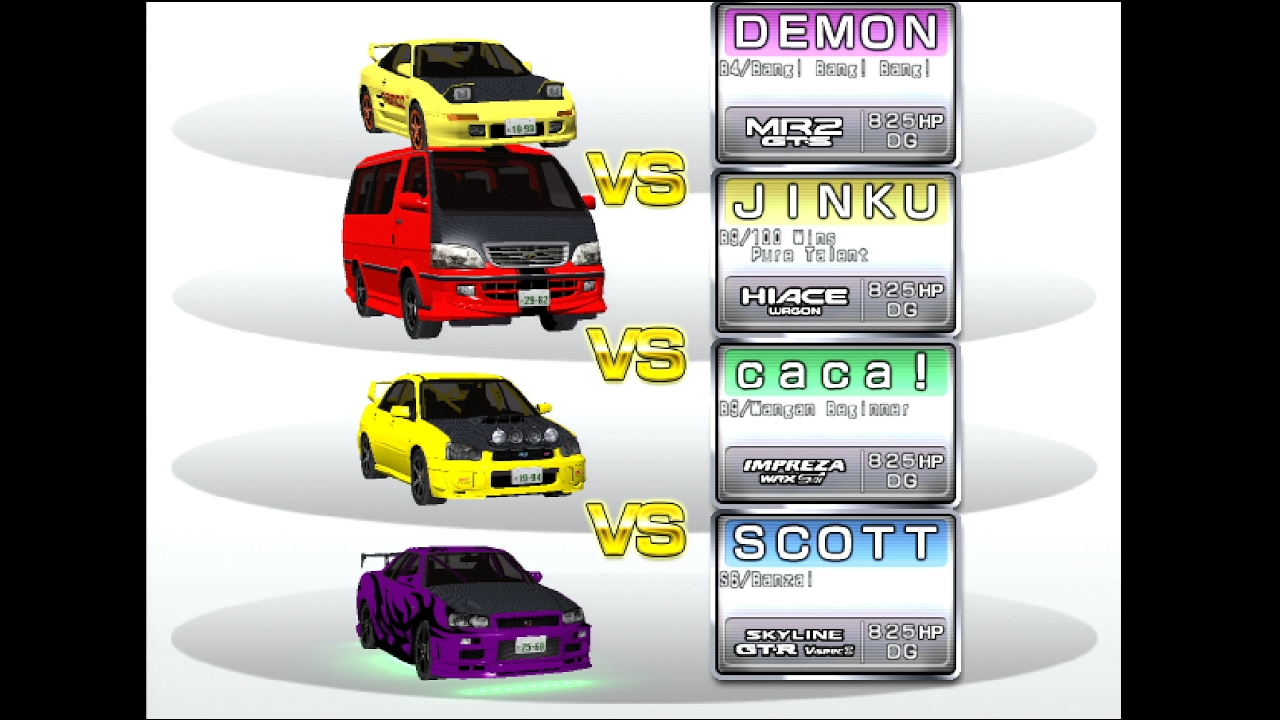 Maximum Tune 3DX+ 4 way battle DEMON SW20 / JINKU HiAce / caca! GDB-C / SCOTT R34 [WANGAN-YOKOHANE]