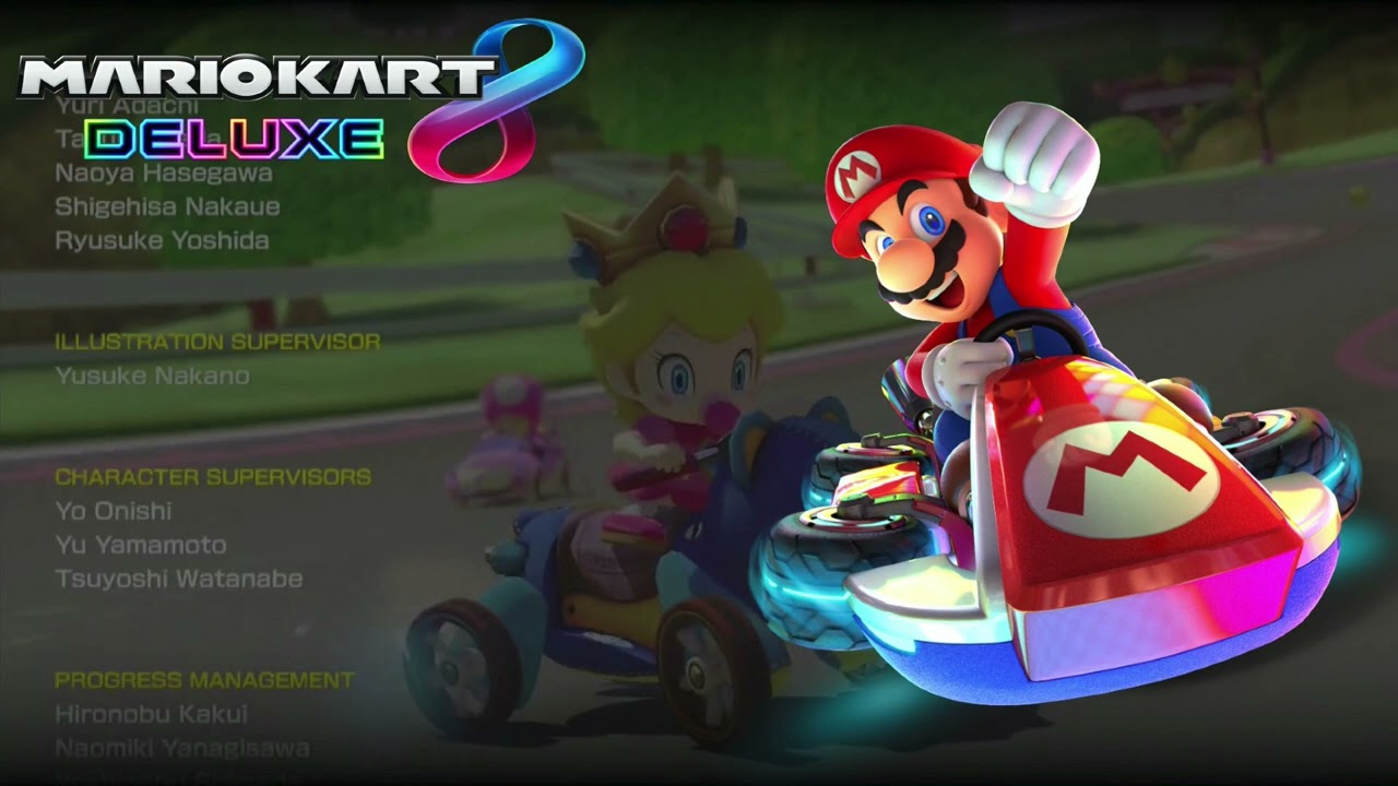 Credits Theme - Mario Kart 8 Deluxe (Slowed Down)