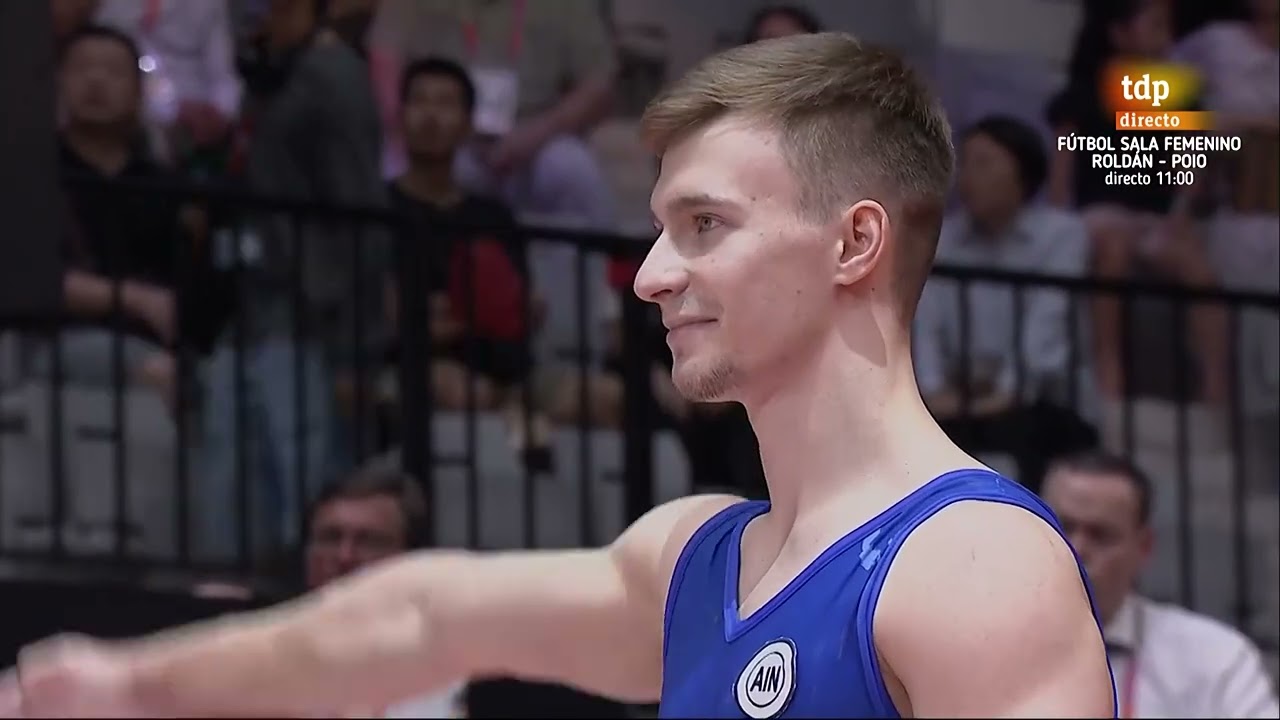 2025 World Artistic Gymnastics Championships. EF. Men's VT (Teledeporte)