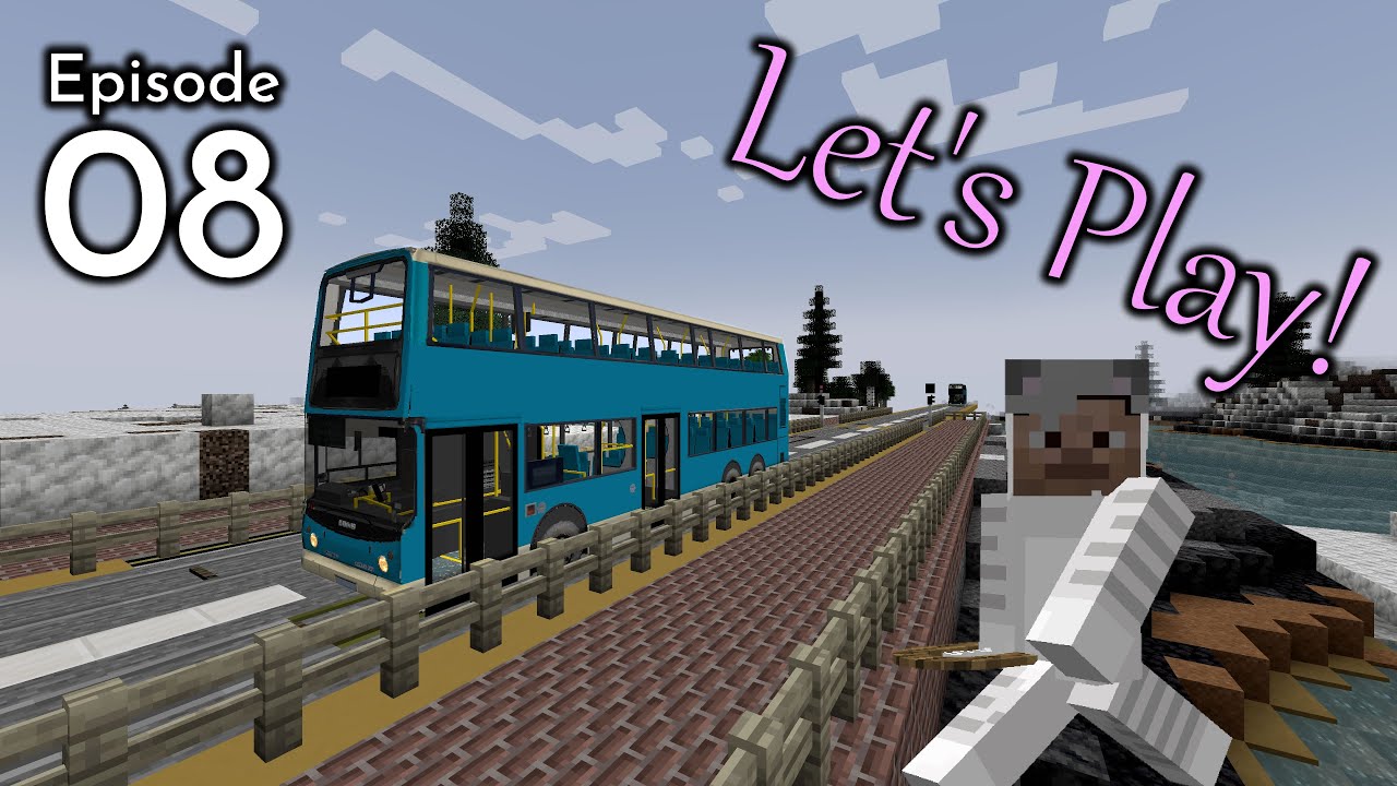 Первая в истории... автобусная линия! — Minecraft Transit Railway Let's Play S1E8