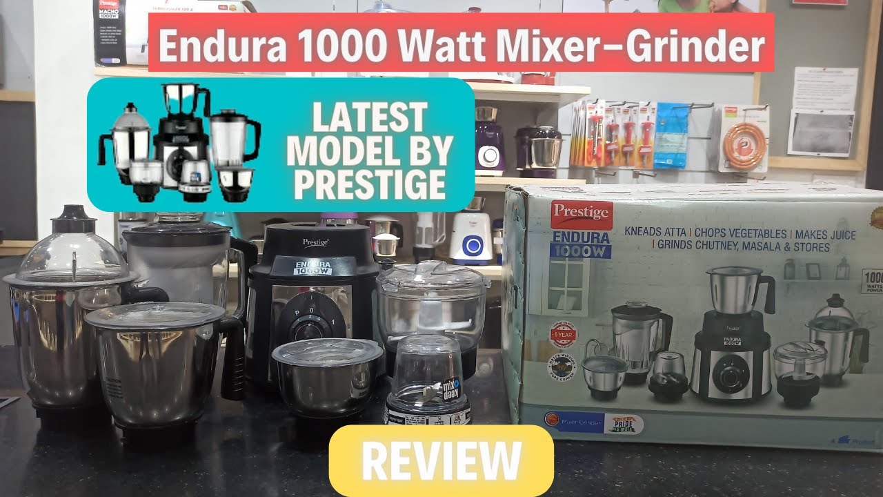 All In One Prestige's Mixer Grinder-ENDURA 1000 Watt Review & Unboxing