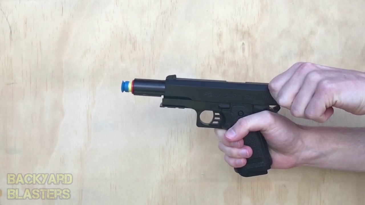 Shooting a Toy Gun in Slow-Motion | Backyard Blasters