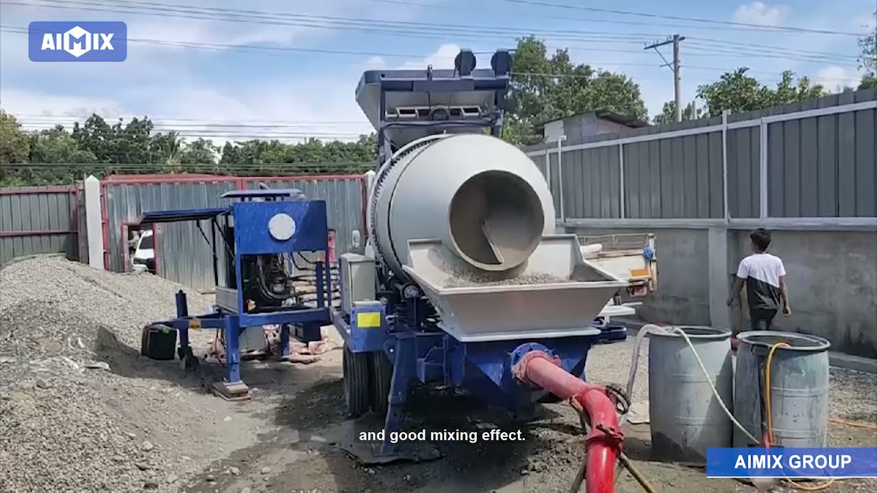 How Does The Concrete Mixer With Pump Work?