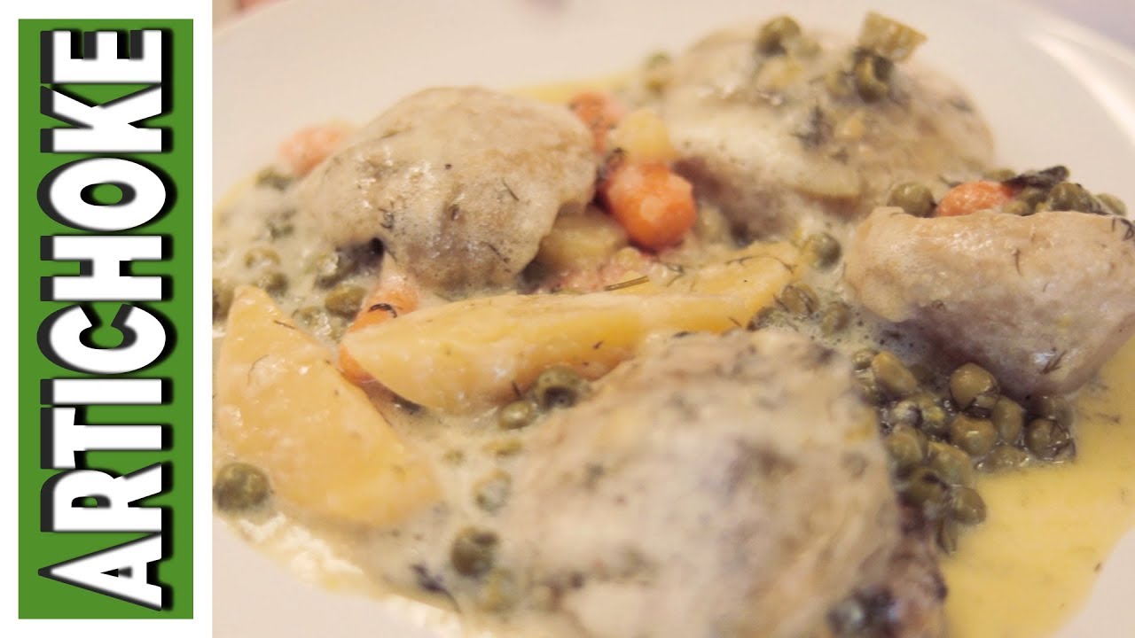 YiaYia's Greek Recipe | Agginares Avgolemono: Artichokes With Potatoes in Egg Lemon Sauce