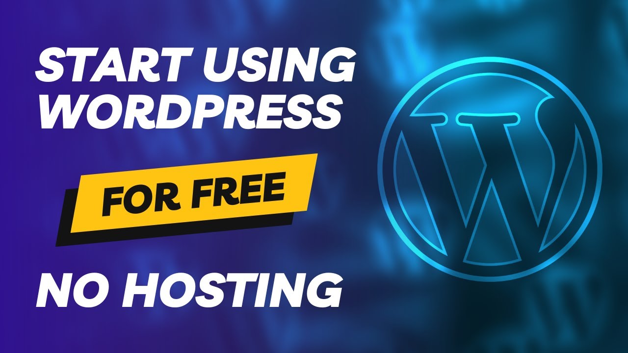 How To Use WordPress For Free Without Any Hosting & XAMPP