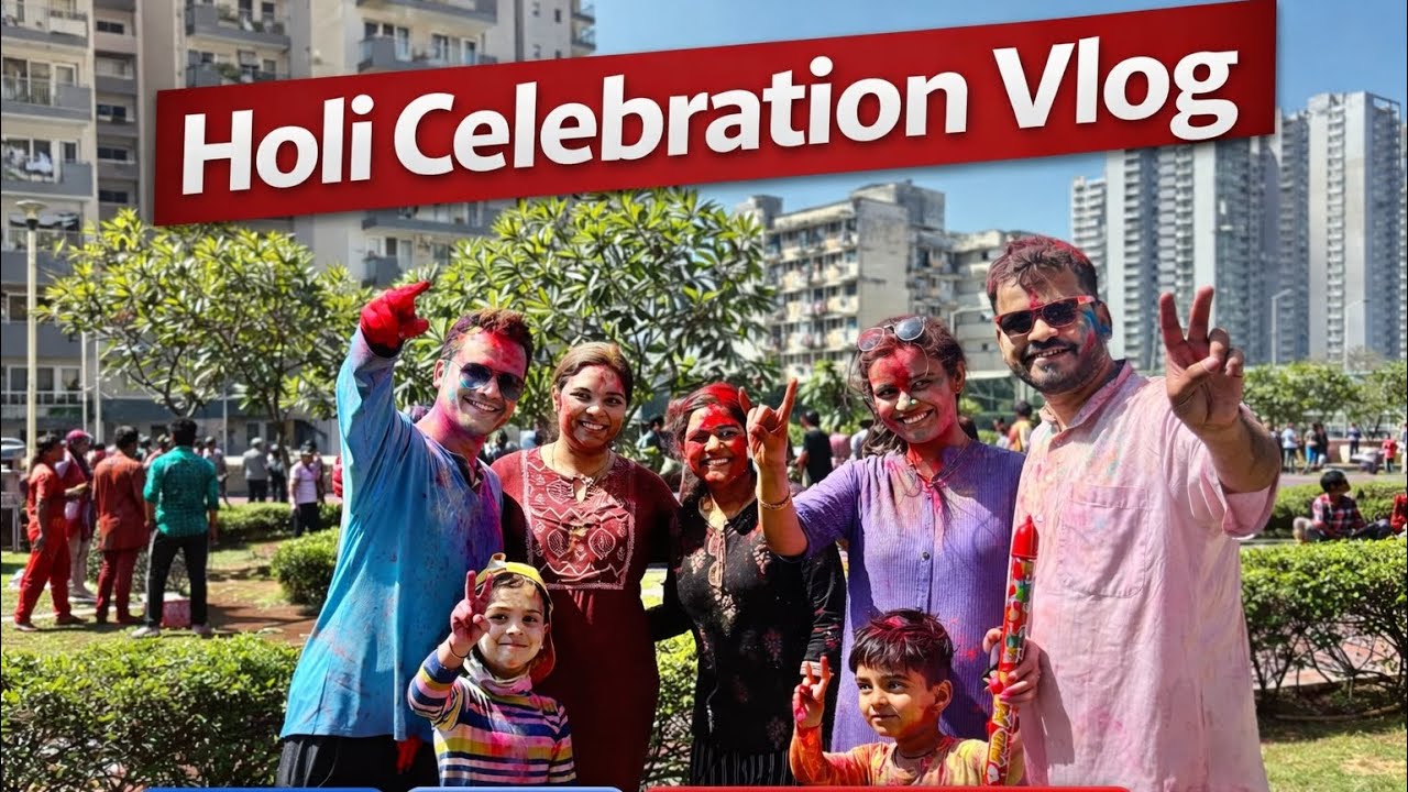 Holi Celebration Vlog 2026 | Family Holi Fun 🥳 Colors, Masti & Festive Moments
