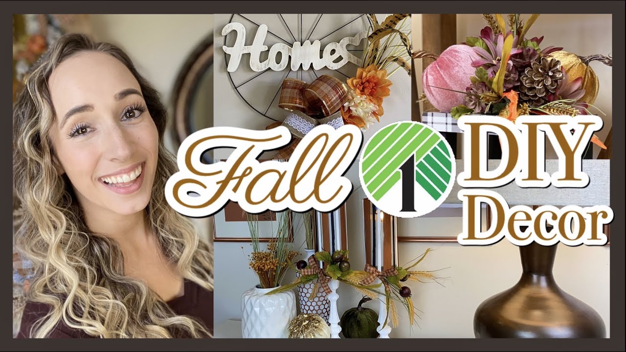 FALL CRAFTS & FALL DECOR 2021 // DOLLAR TREE DIY FALL DECORATING IDEAS