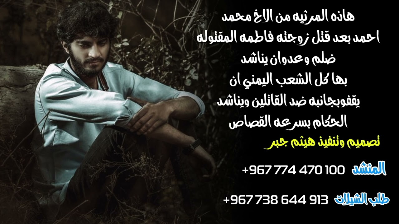 شيلة مناشده للشعب اليمني من محمد الحشيبري بعد مقتل زوجته #اداء الشاعر ايمن هيسان