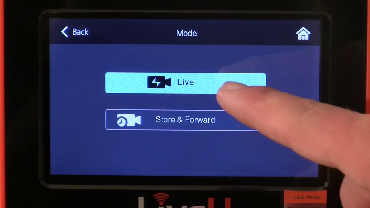 LiveU LU-600 Starting A Live Transmission