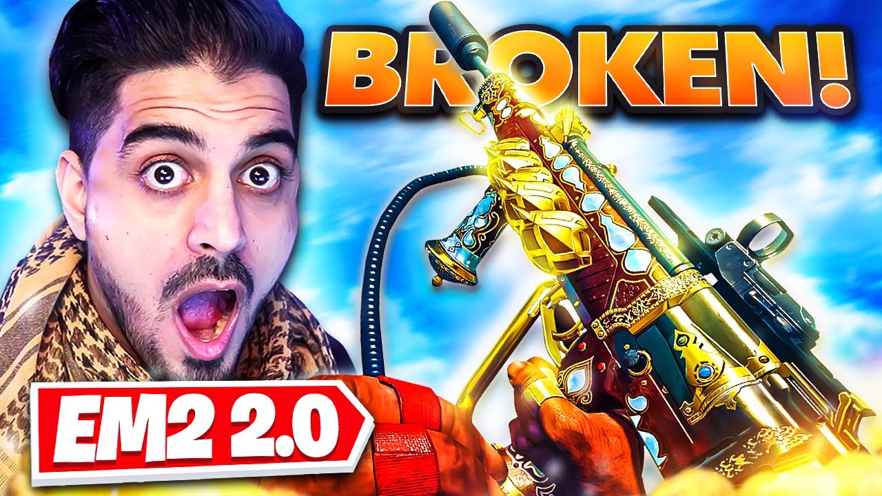 *NEW* EM2 2.0 SMG IS BROKEN OMG! (Cold War Warzone Rebirth Island)