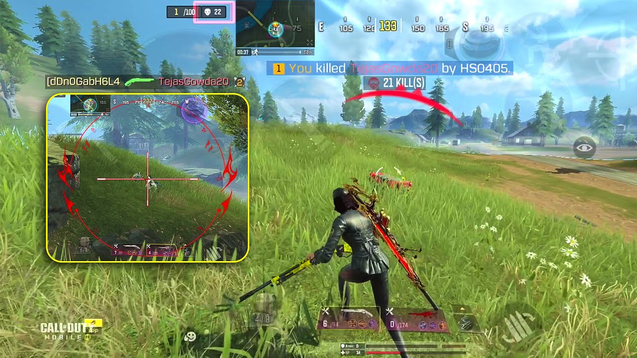 I use Best Sniper + Shotgun Combo ( DLQ33 - HS0405 ) in Solo vs Squad
