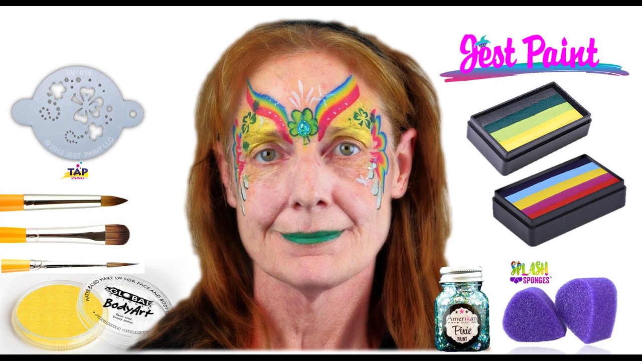 How to Face Paint - Saint Patrick's Day Face Painting Design