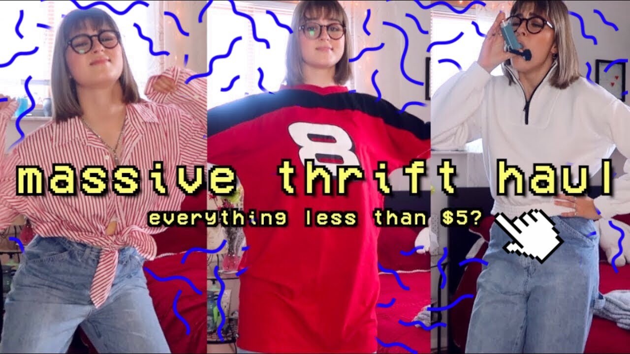 MASSIVE BACK TO SCHOOL THRIFT HAUL 2019 + spicy try on
