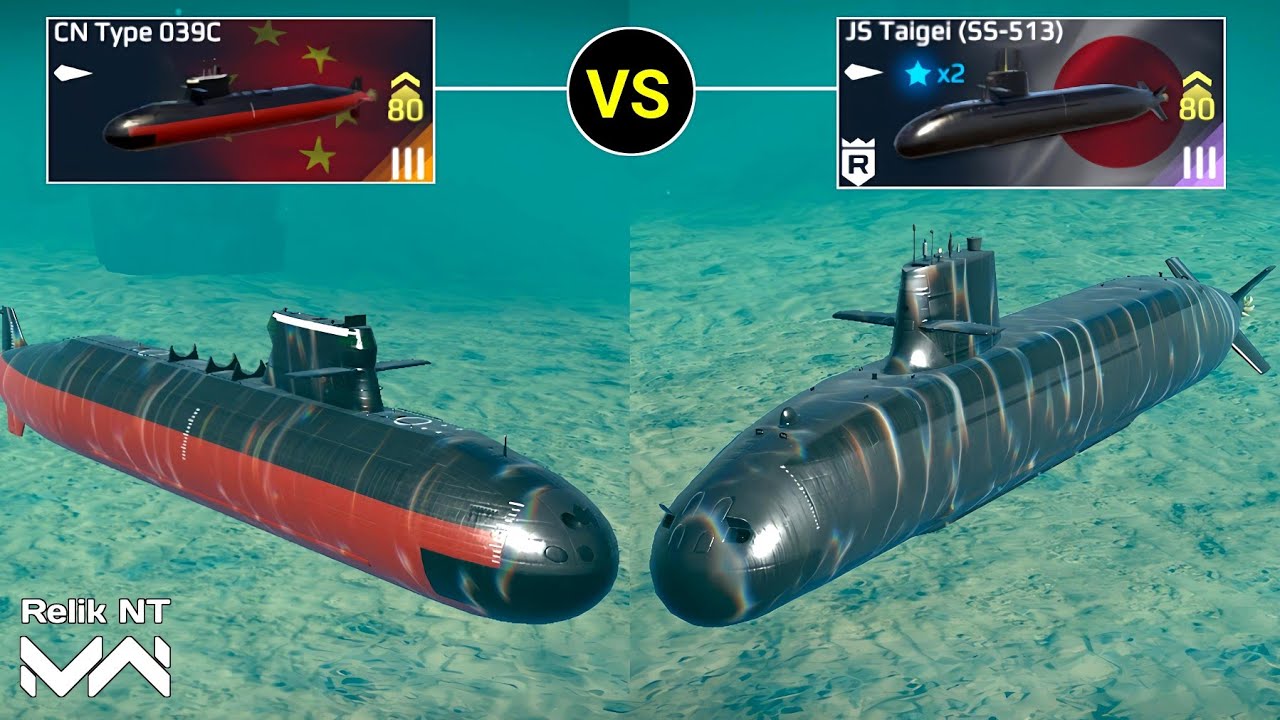 CN Type 039C vs JS Taigei(55-513) | 1vs1 Battles - Modern Warships Alpha Test 