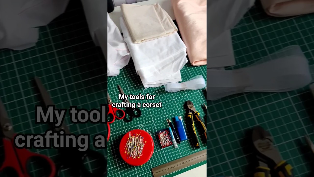 What tools are needed to make a dress with a corset #shorts #dressmaking #sewingtutorial #handcraft