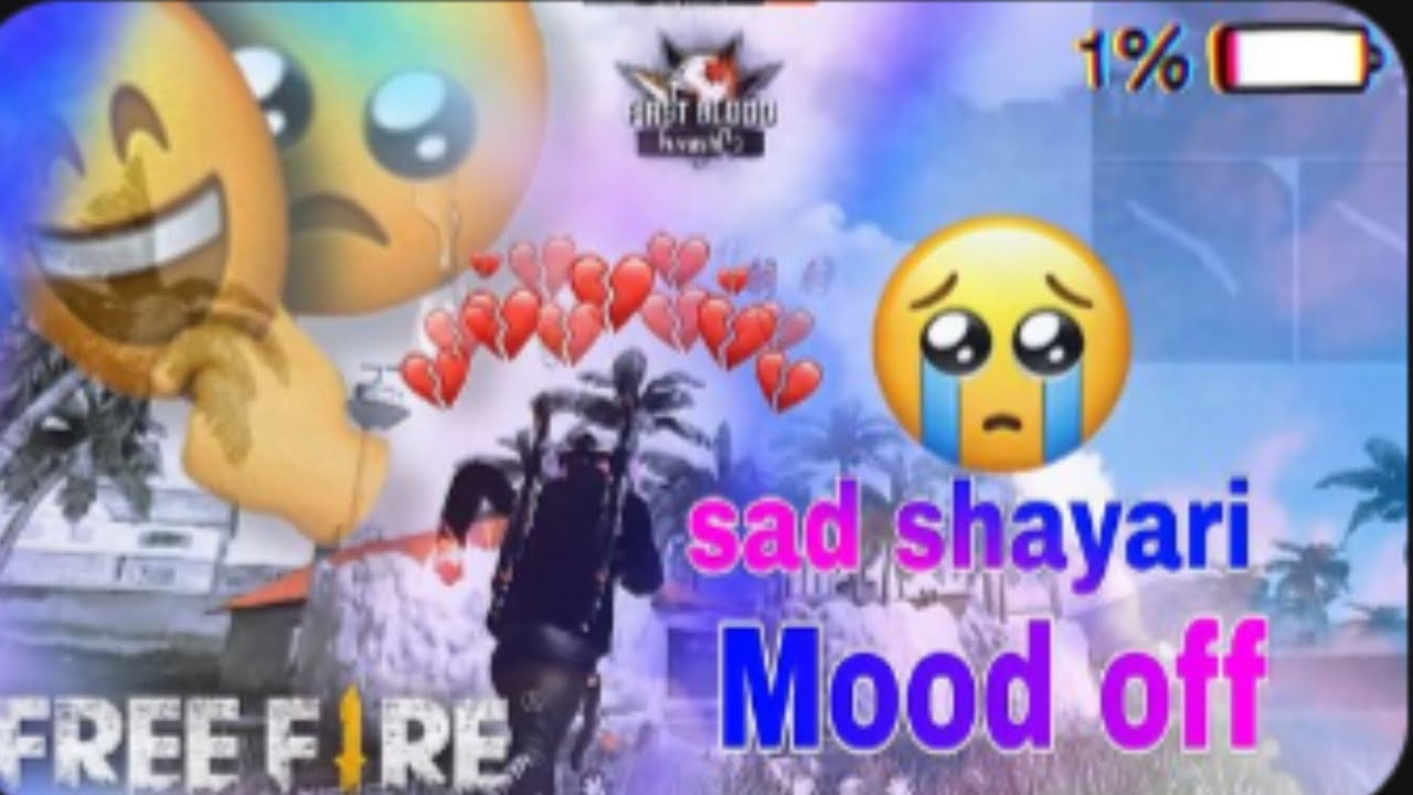 Sad shayari free fire video ❤️‍🩹💔😅🥀#freefire sad video free fire garena 💔🥀free fire game play !!❤️‍🩹