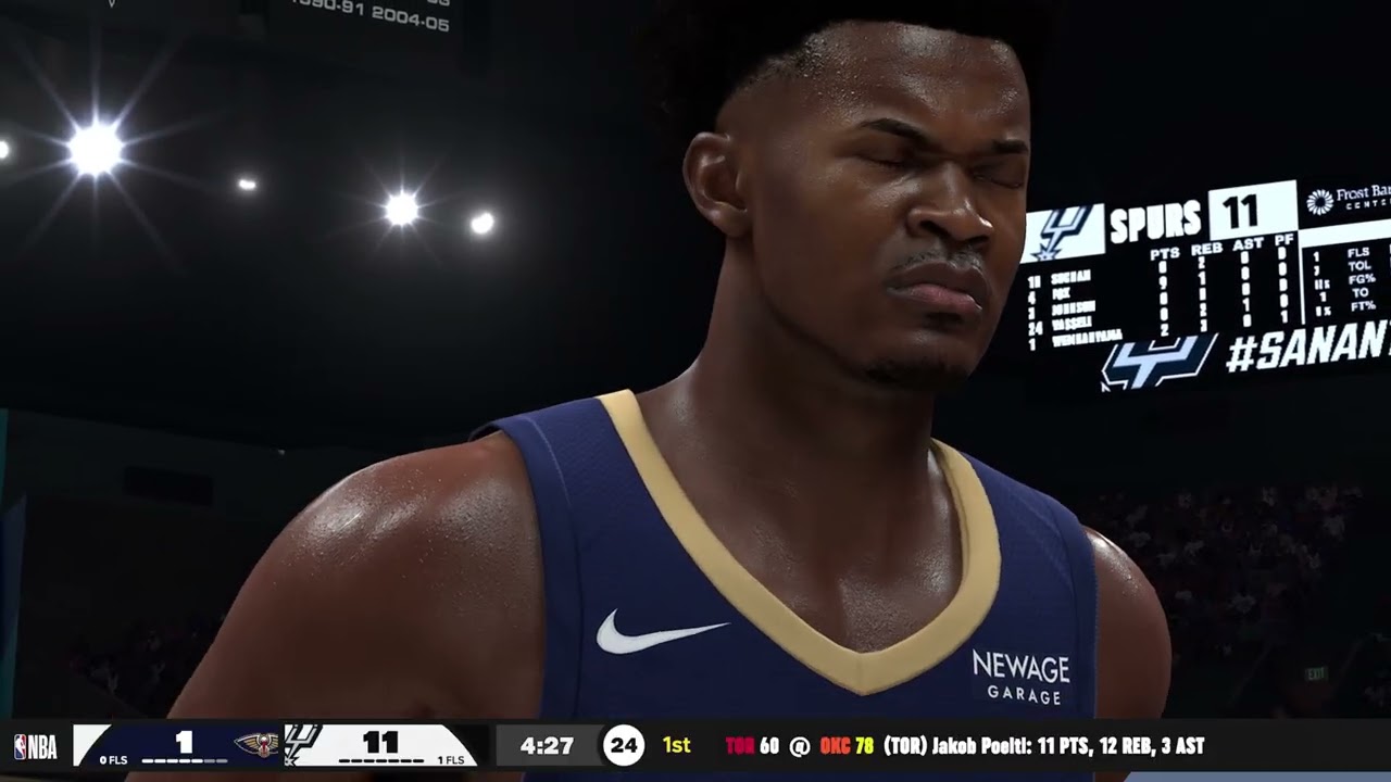 NBA 2K26 Геймплей: «Нью-Орлеан Пеликанс» против «Сан-Антонио Спёрс» — (Xbox Series X) [4K60FPS]