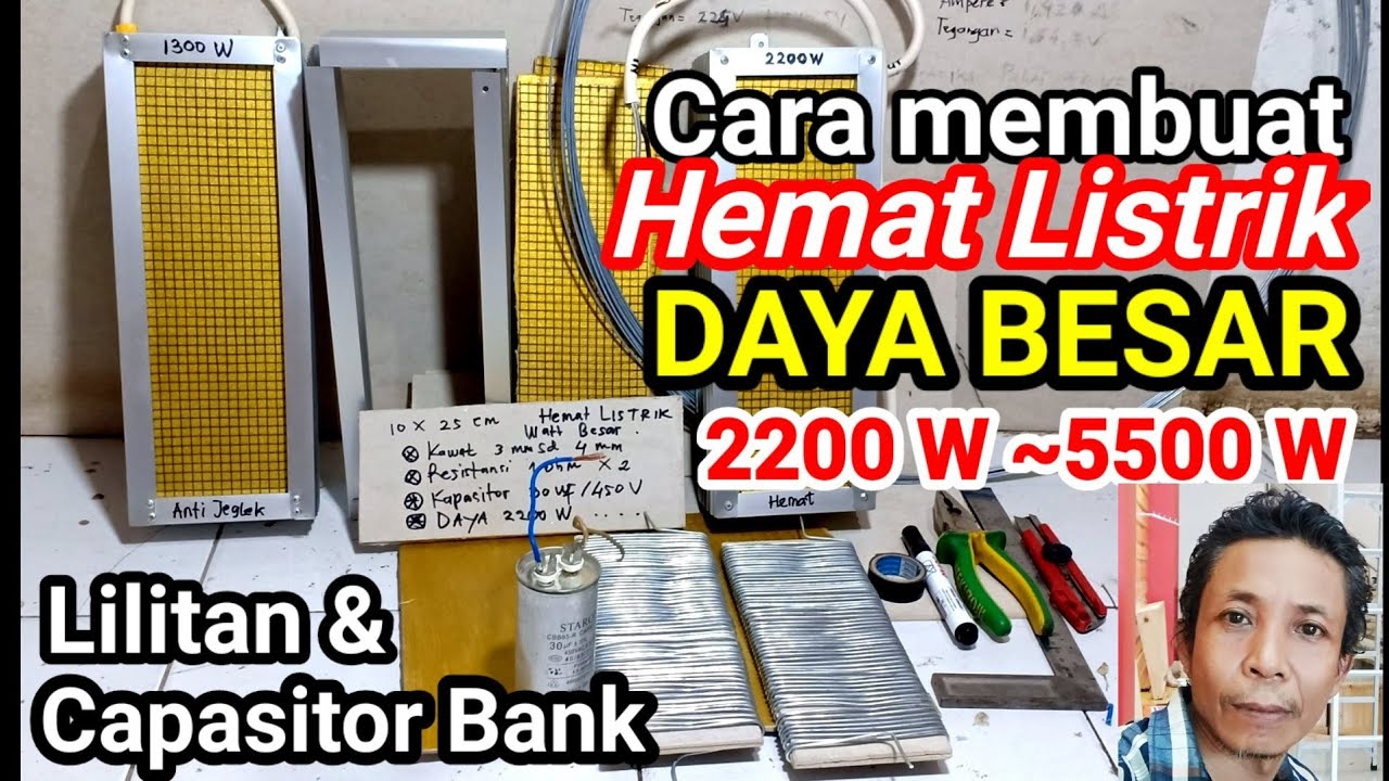 Cara membuat alat Hemat Listrik untuk daya besar 2200W sampai 5500W