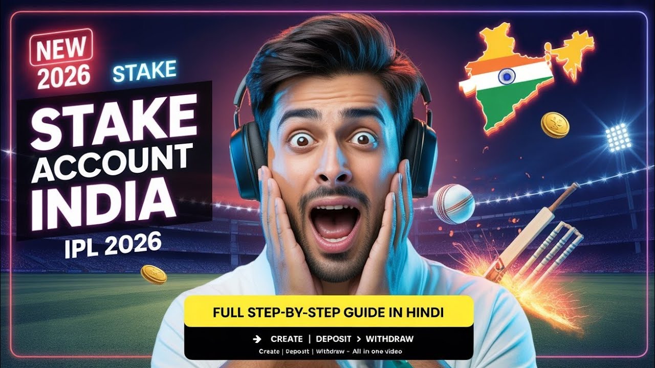 Stake Account India 🇮🇳 | IPL 2026 | Create, Deposit & Withdraw (Full Hindi Guide)