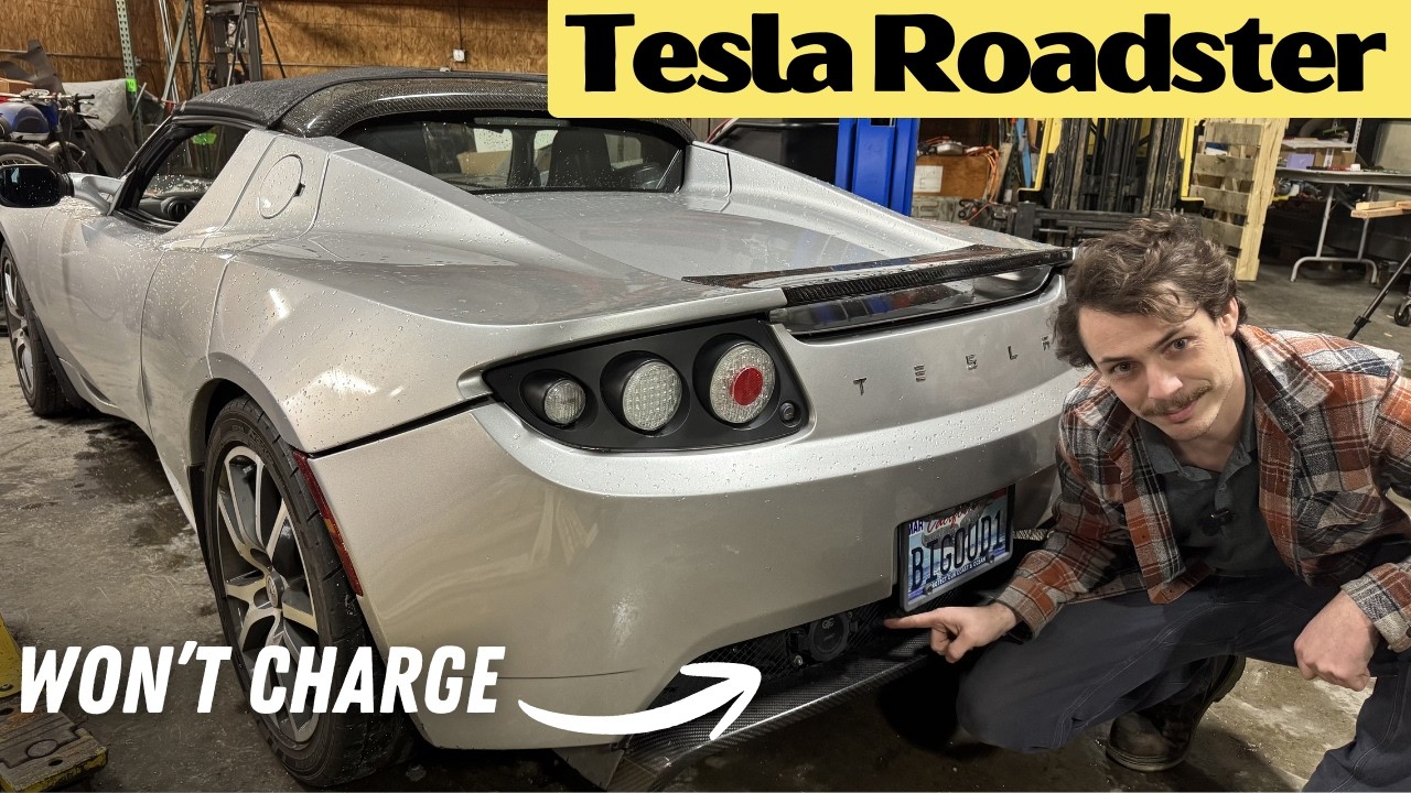 Tesla Roadster Can't DC Charge! Fixing The Aftermarket JdeMO Fast Charging Kit