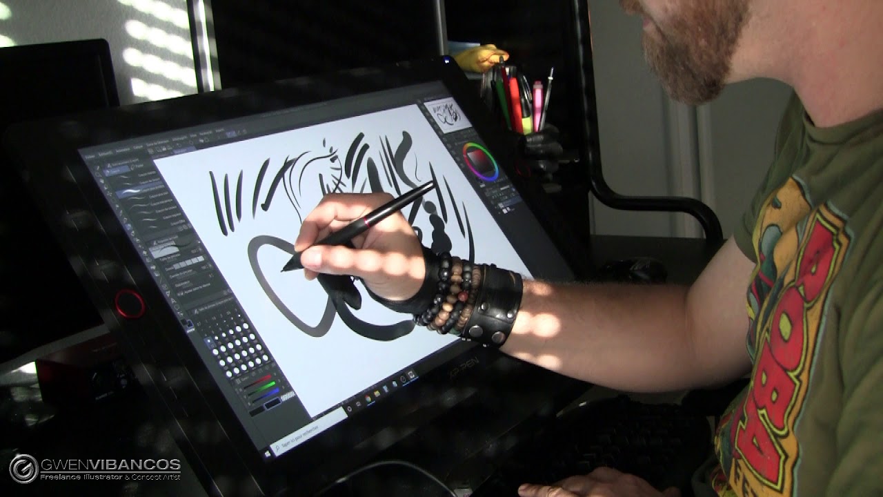 Je teste la tablette GÉANTE D'XP-PEN !!! [XP-PEN artist 24 Pro Gen1]