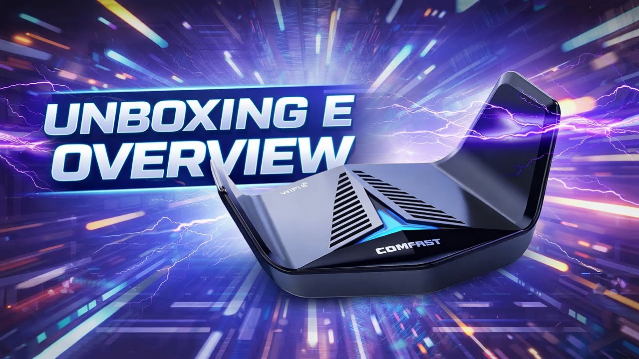 Adaptador WiFi-6 Gamer para PC da COMFAST - Unboxing e Overview