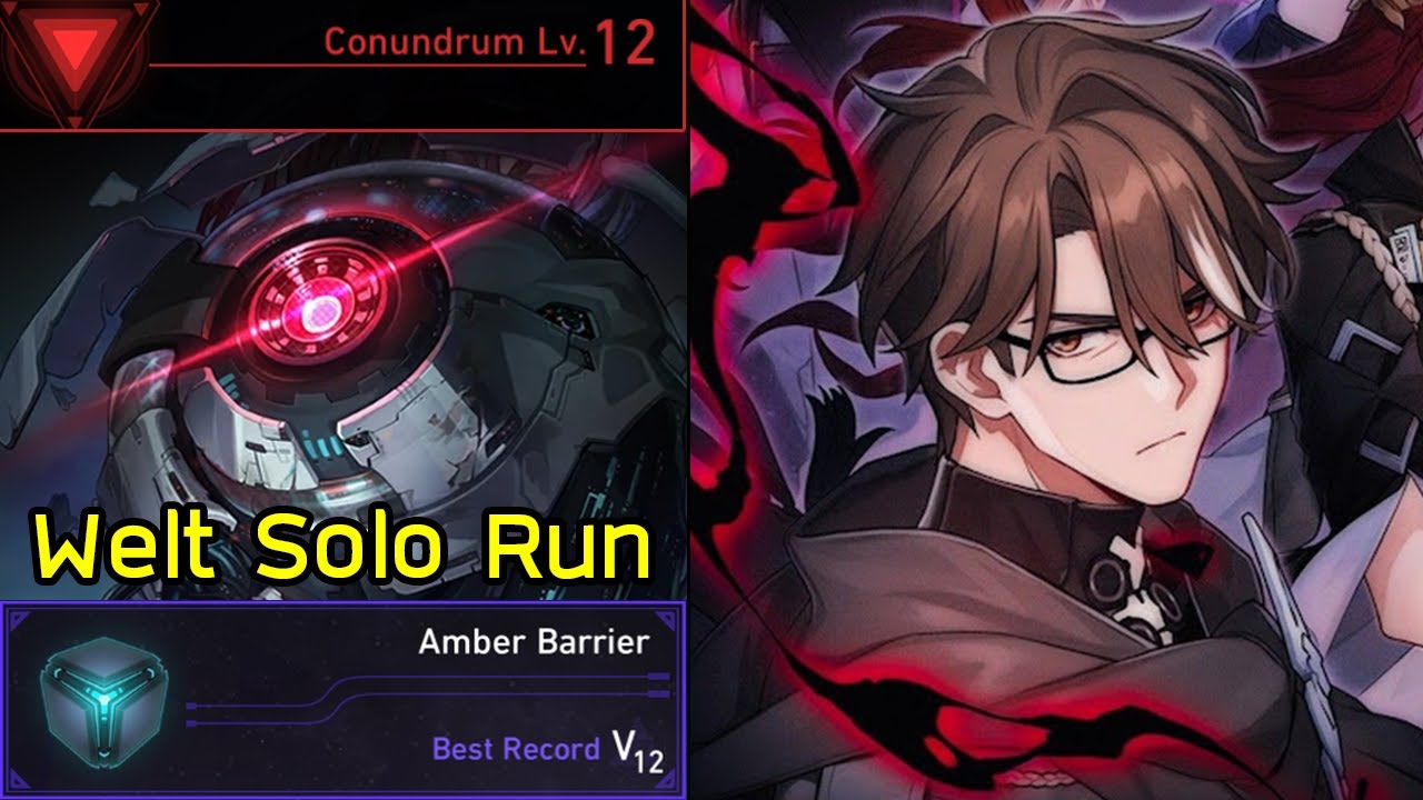 Conundrum Lv.12 Welt Solo Run Amber Barrier Dice