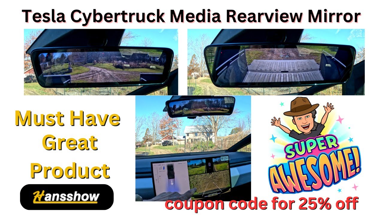 Tesla Cybertruck Media Rearview Mirror Review: A Game-Changer in Safety and Visibility