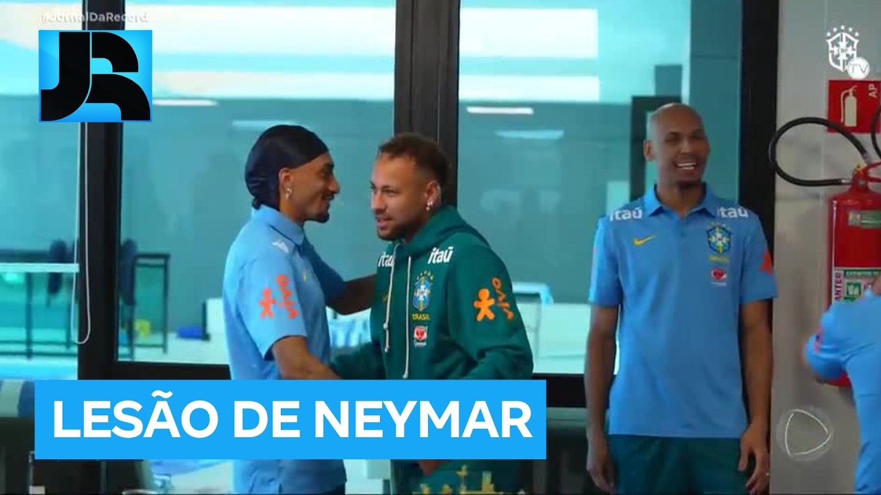 Les&atilde;o de Neymar preocupa sele&ccedil;&atilde;o brasileira a duas semanas da Copa