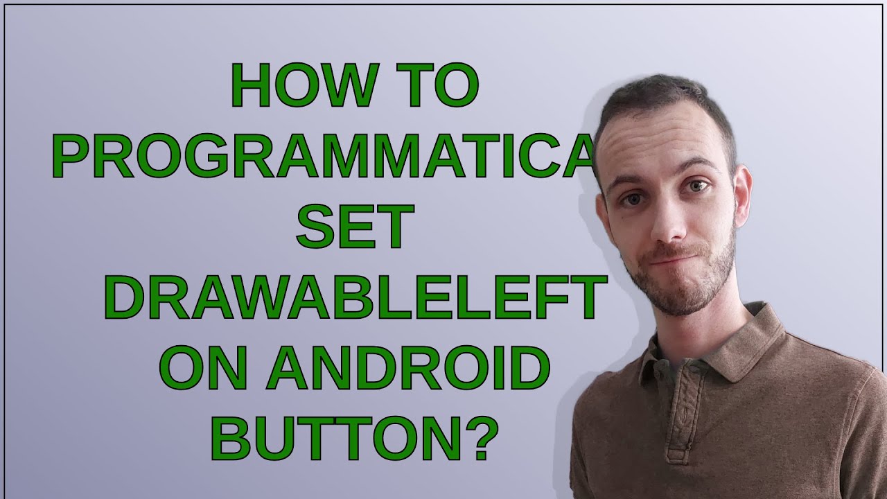 How to programmatically set drawableLeft on Android button?