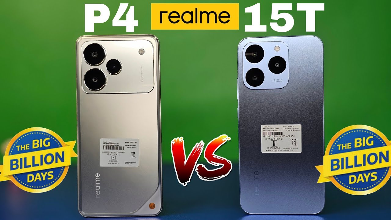 Realme P4 5G Vs Realme 15T 5G Unboxing & Comparison Flipkart Big Billion Day Sale 2025!