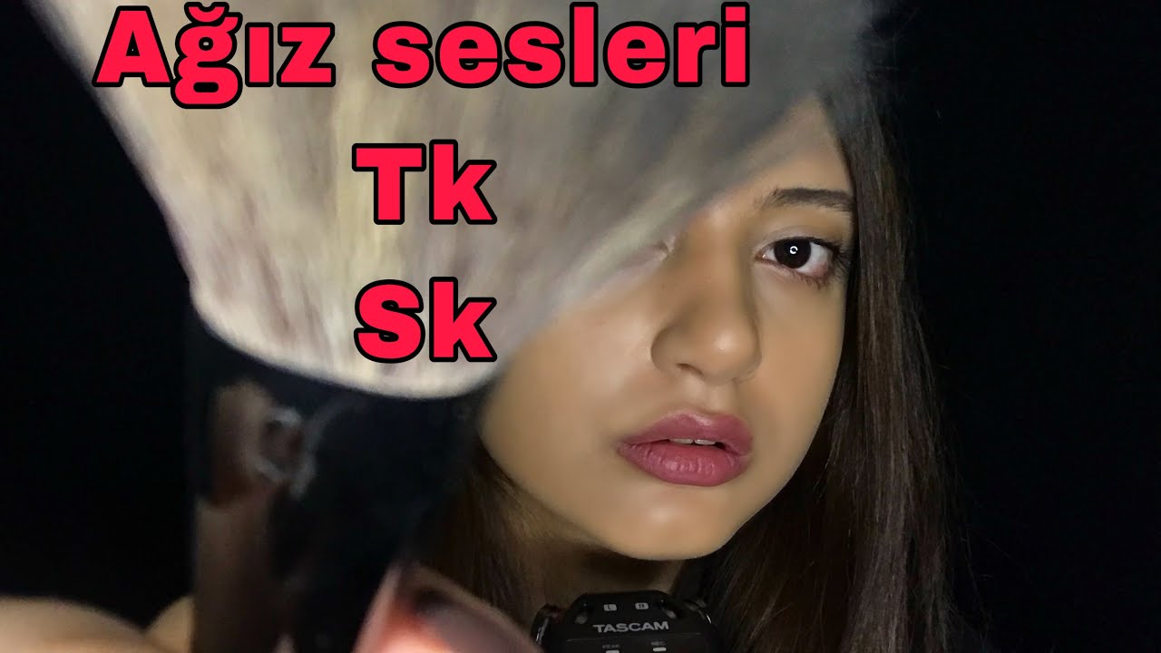 TÜRKÇE ASMR || TK TK, SK SK, YÜZ FIRÇALAMA | FACE BRUSHING 💤