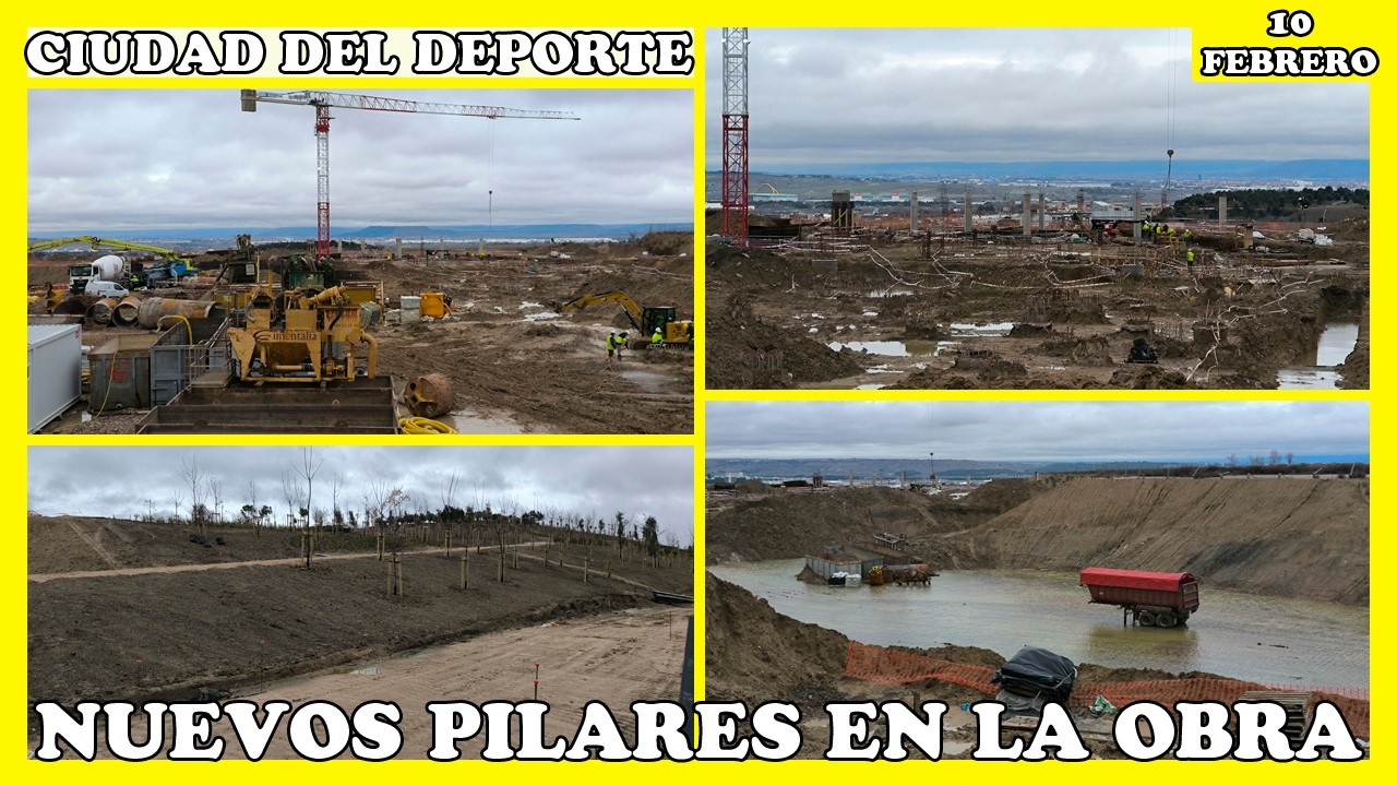 🚧 CIUDAD DEL DEPORTE: LA PISCINA DE OLAS SIGUE EN SU FASE ESTRUCTURAL | 10 FEBRERO 2026 🚧