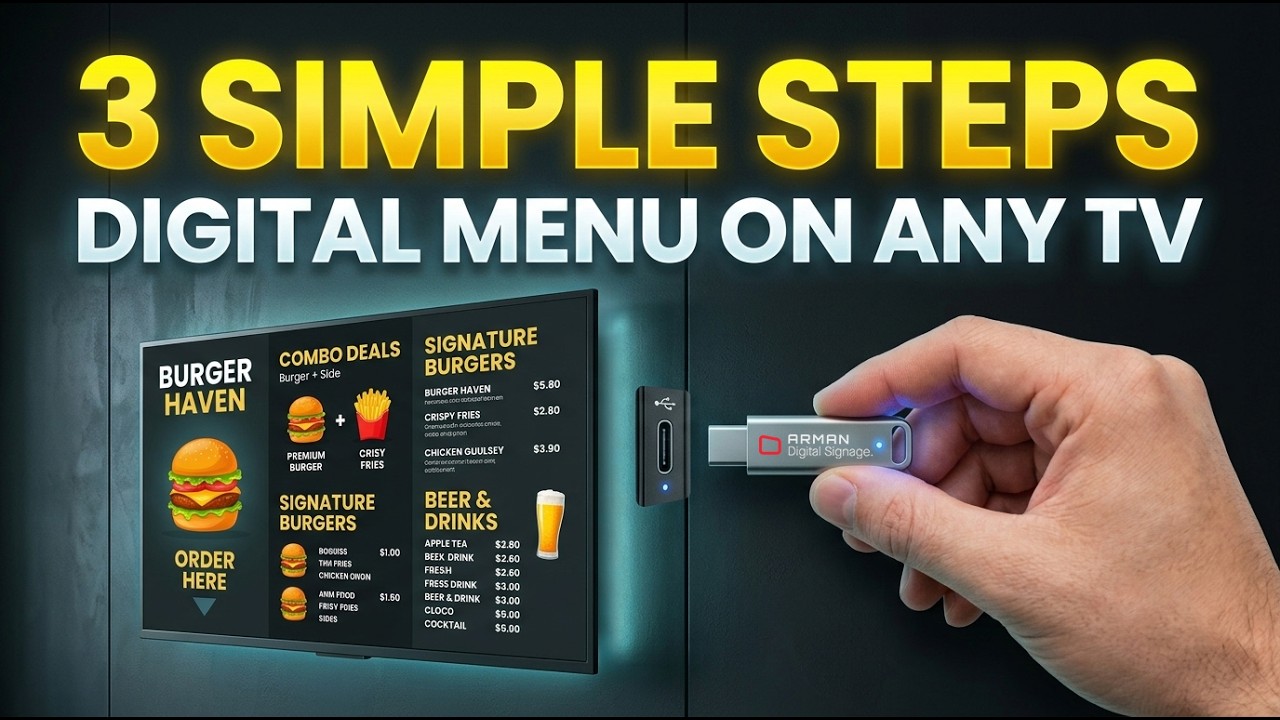 How to Install a Digital Menu Board on a TV 3 Simple Steps